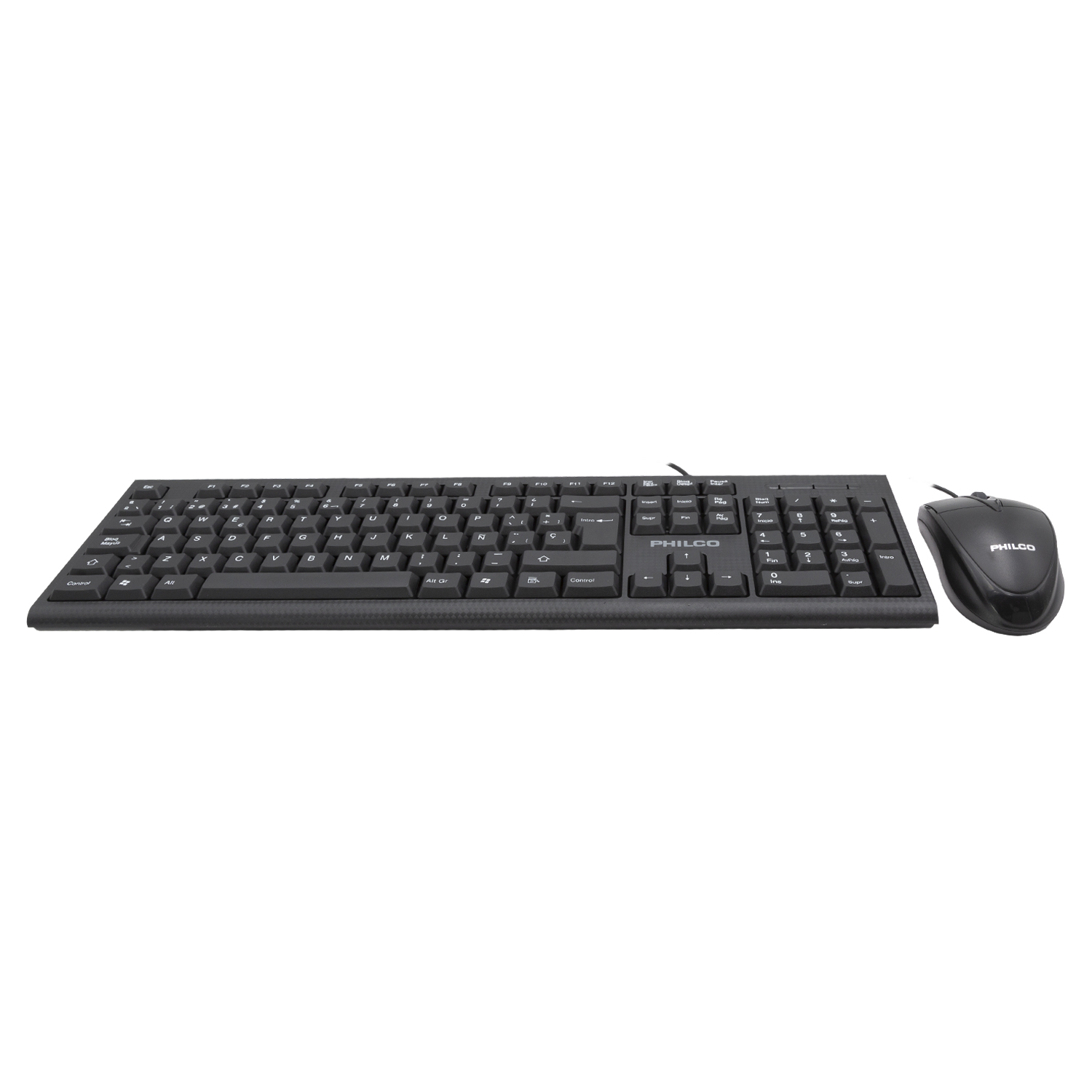 KIT WINDOWS / MAC OS / LINUX PHILCO ALAMBRICO TECLADO + MOUSE - 1