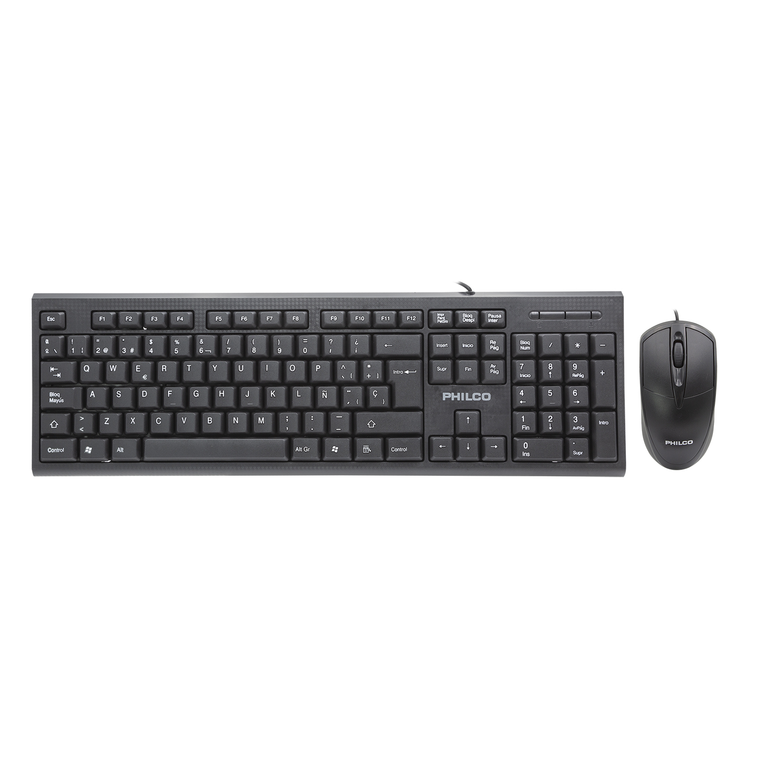 KIT WINDOWS / MAC OS / LINUX PHILCO ALAMBRICO TECLADO + MOUSE - 3