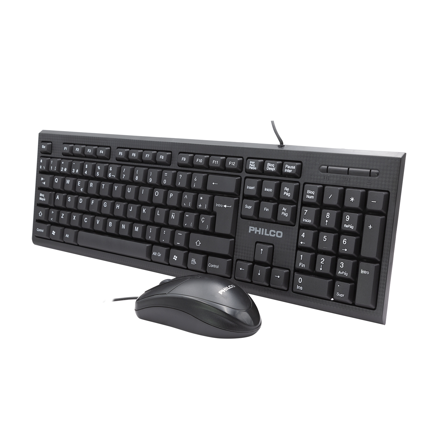 KIT WINDOWS / MAC OS / LINUX PHILCO ALAMBRICO TECLADO + MOUSE - 4