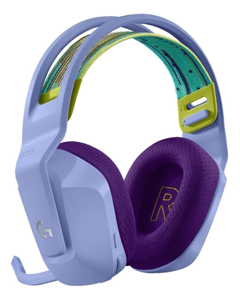 AUDÍFONOS GAMER LOGITECH HEADSET TRUE WIRELESS G733 LIGHTSPEED RGB BLUETOOTH LILA - 3