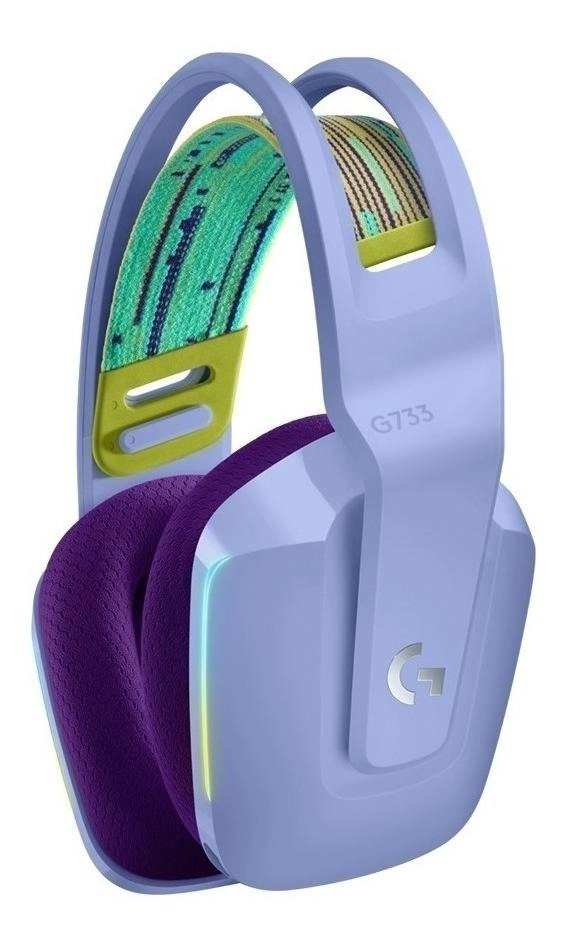 AUDÍFONOS GAMER LOGITECH HEADSET TRUE WIRELESS G733 LIGHTSPEED RGB BLUETOOTH LILA - 5