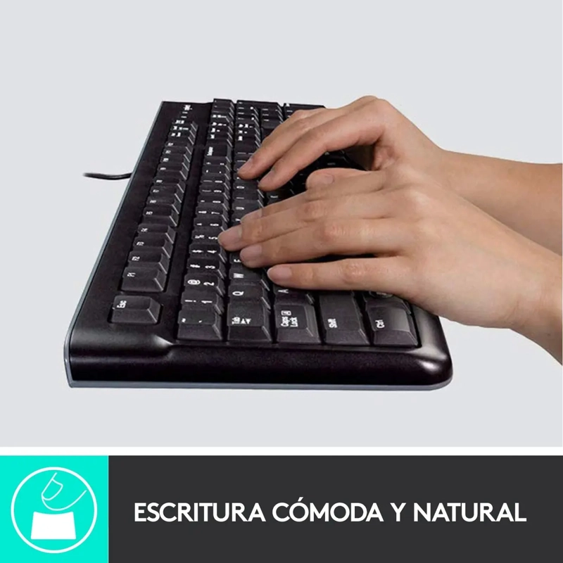 KIT TECLADO + MOUSE XBOX LOGITECH MK120 ESPAÑOL LATINOAMÉRICA - 3