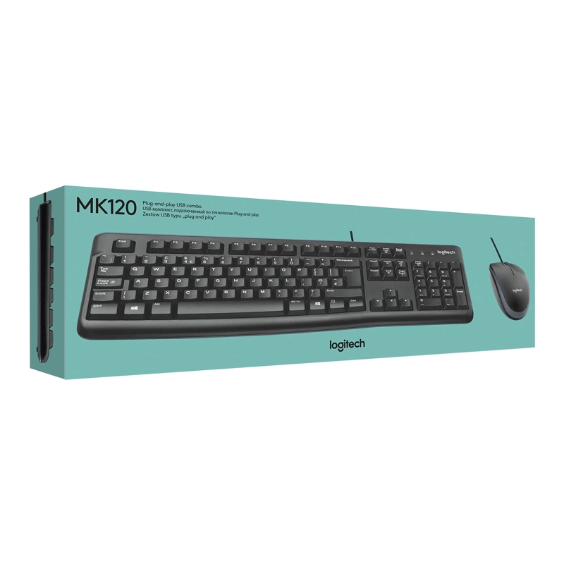 KIT TECLADO + MOUSE XBOX LOGITECH MK120 ESPAÑOL LATINOAMÉRICA - 6