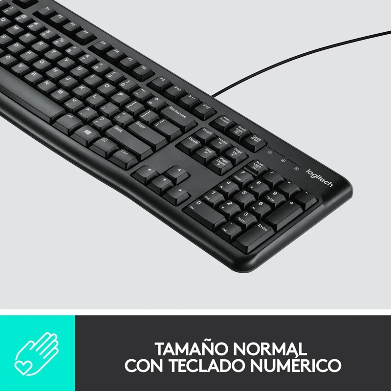 KIT TECLADO + MOUSE XBOX LOGITECH MK120 ESPAÑOL LATINOAMÉRICA - 7