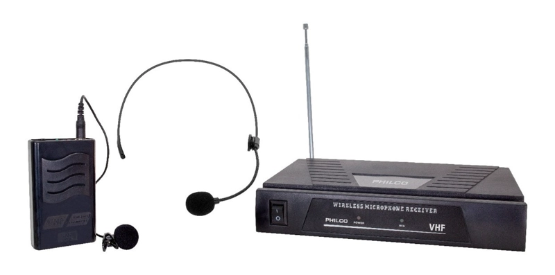 MICROFONO PHILCO INALAM. 2 EN 1 CINTILLO/SOLAPA VHF