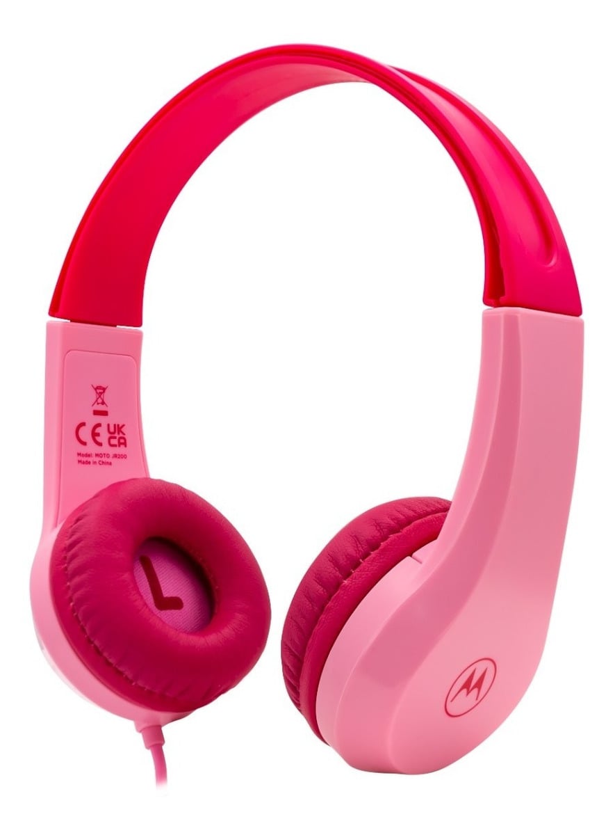 AUDÍFONOS MOTOROLA MANOS LIBRES JR 200 ROSADO CABLE - 1