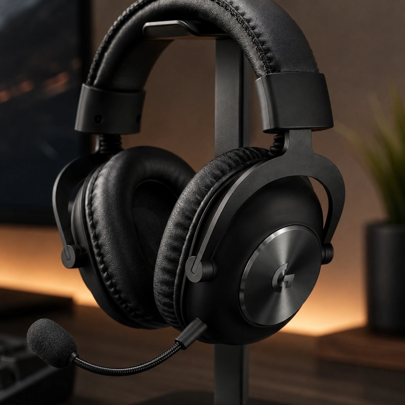 AUDÍFONOS GAMER LOGITECH HEADSET 981-000817 ALAM G PRO X NEGRO PREMIUM - 5