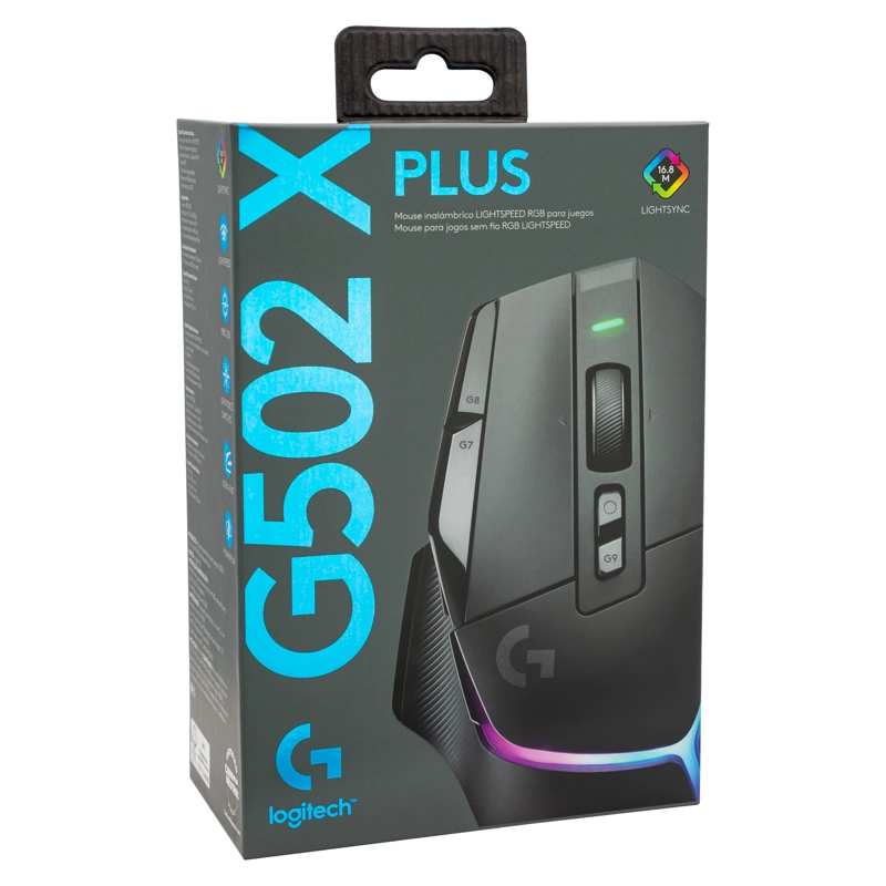MOUSE GAMING G502 X PLUS WIRELESS BLACK - 6