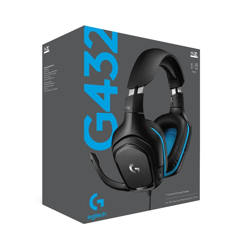 AUDÍFONOS GAMER LOGITECH HEADSET G432 ALAM SORROUND - 3