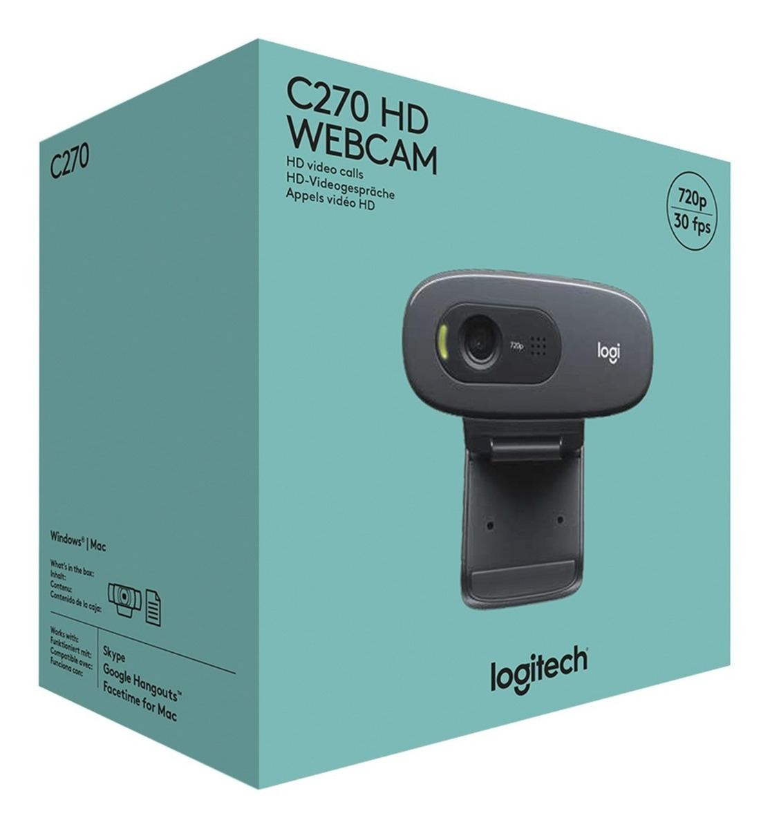 WEBCAM LOGITECH C270 960-000694 HD - 4