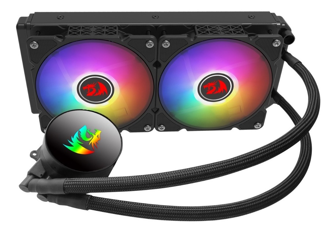 COOLER CPU REDRAGON WATER COOLING RGB DUAL FAN 120 MM CCW-3000 - 2