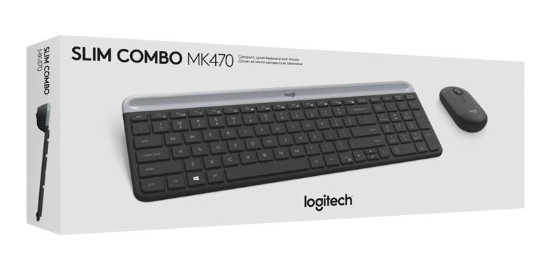 KIT TECLADO + MOUSE INALÁMBRICO LOGITECH MK470 INGLÉS US - 5