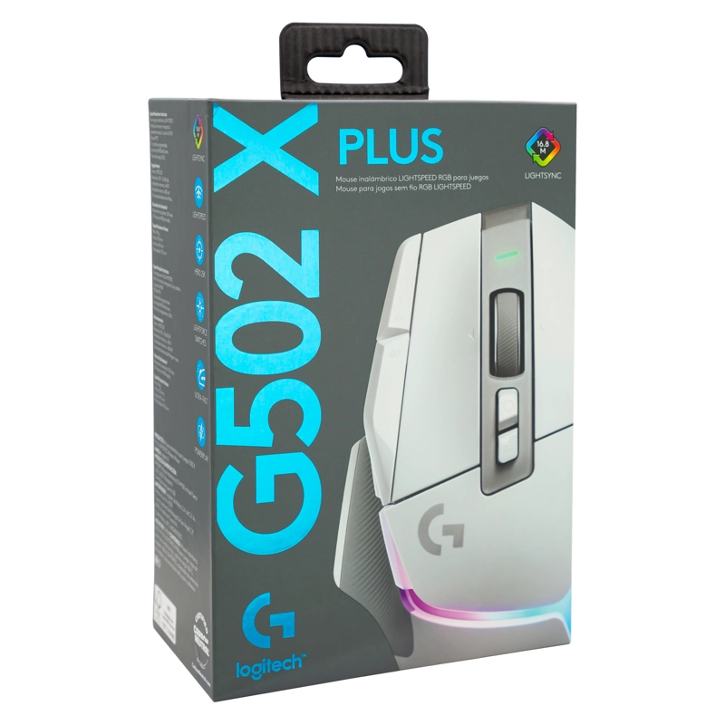 MOUSE INALÁMBRICO LOGITECH GAMER RECARGABLE SERIE G G502 X PLUS - 2