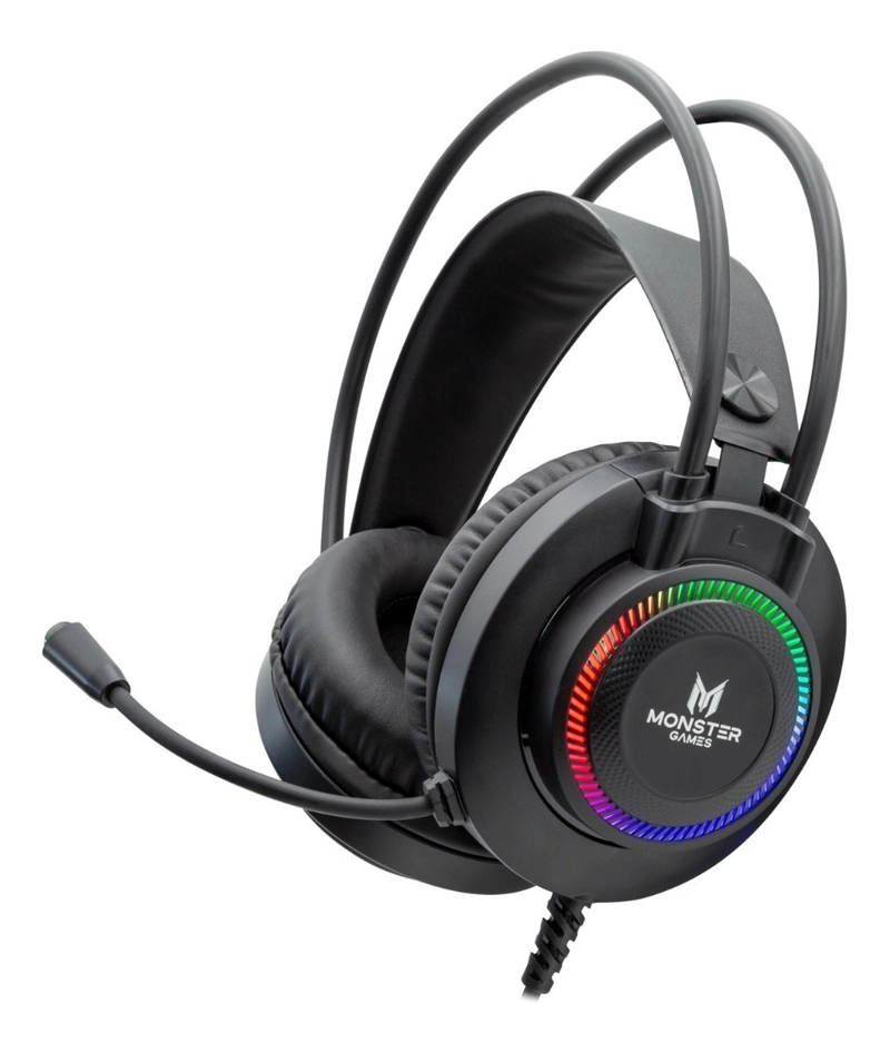 AUDÍFONOS GAMER MONSTER GAMES HEADSET AU624 THROB - 1