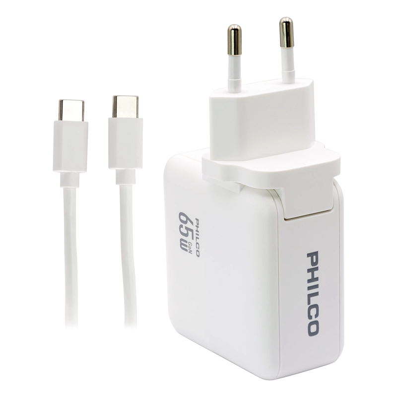 CARG. DE PARED SUPER RAPIDO 65W USB A Y TIPO C - 2
