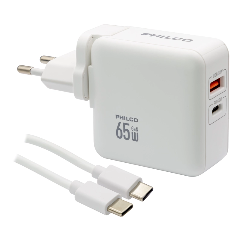 CARG. DE PARED SUPER RAPIDO 65W USB A Y TIPO C - 5