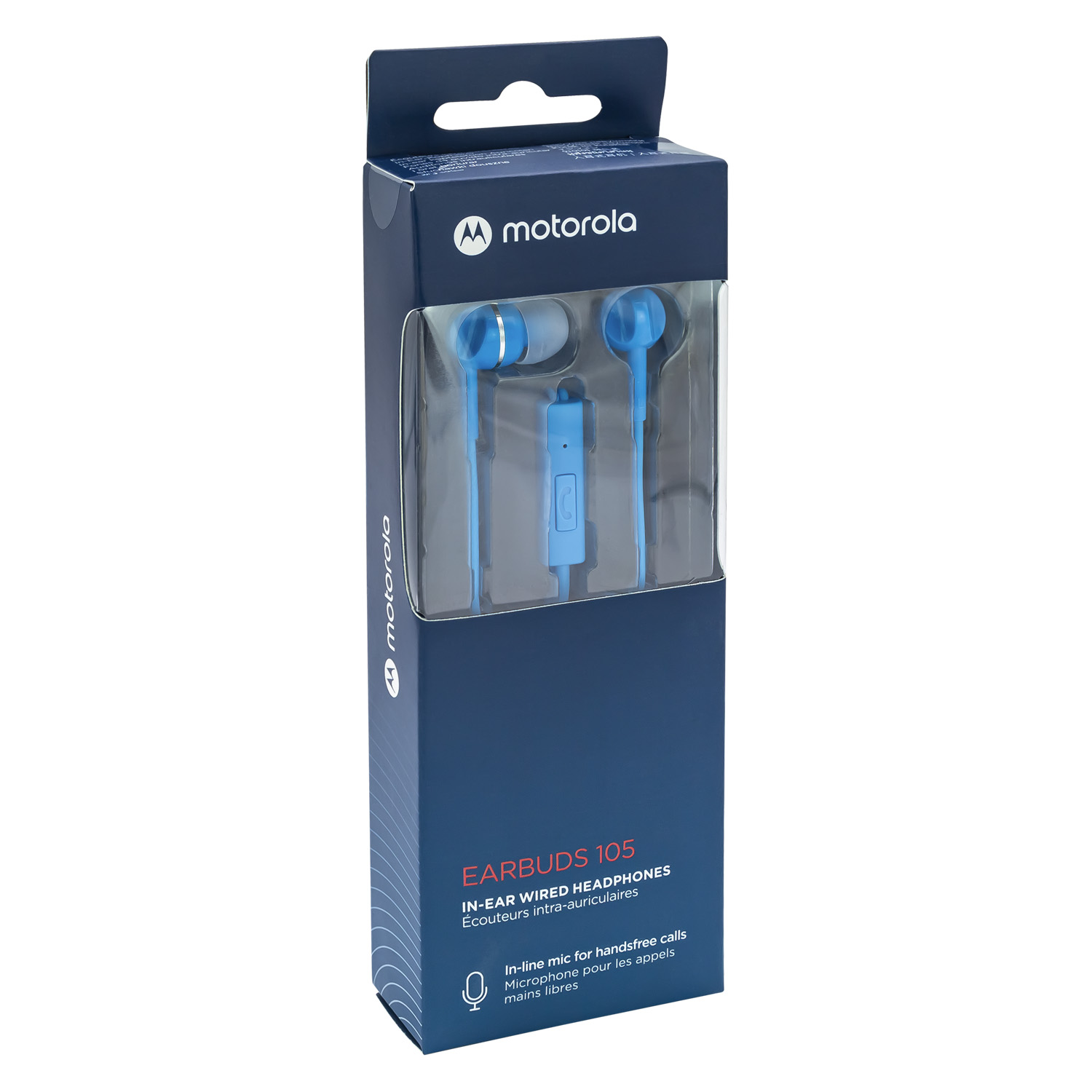 AUDÍFONOS MOTOROLA TRUE WIRELESS MANOS LIBRES EARBUDS105-S BLUETOOTH AZUL - 1