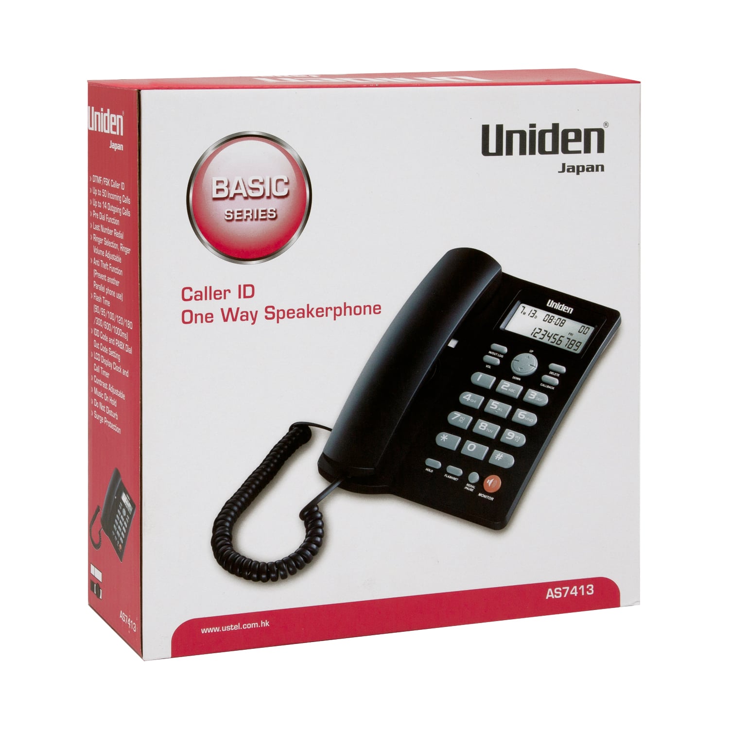 TELEFONO UNIDEN DE SOBREMESA CALLER ID - 7413 - NEGRO - 4