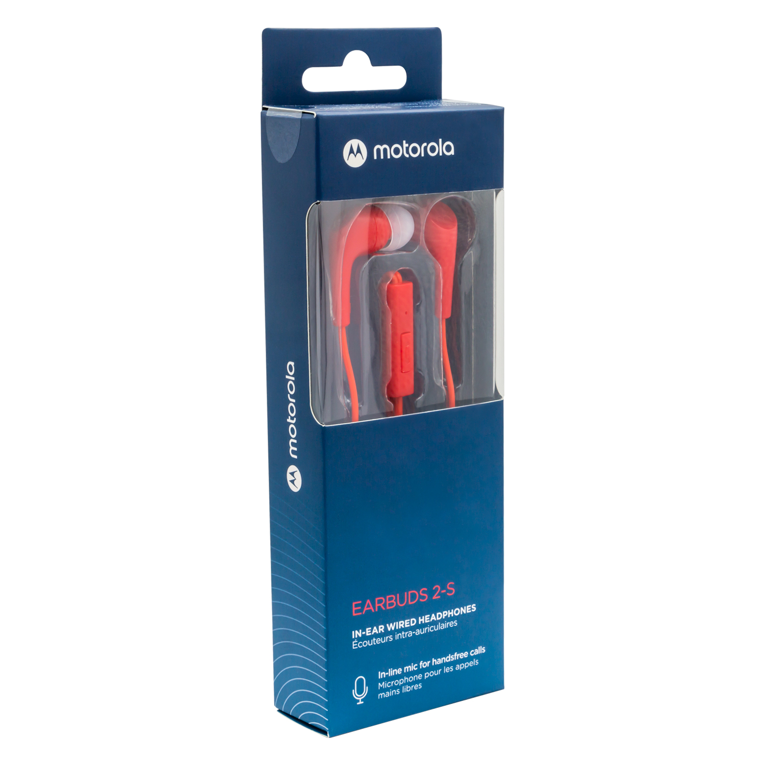 AUDÍFONOS MOTOROLA TRUE WIRELESS MANOS LIBRES EARBUDS2-S MOTO BLUETOOTH ROJO - 1
