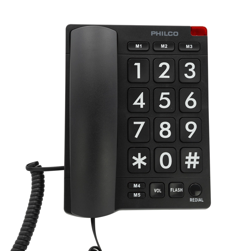 TELEF. NUMEROS GRANDES PHILCO NEGRO 170BK - 1