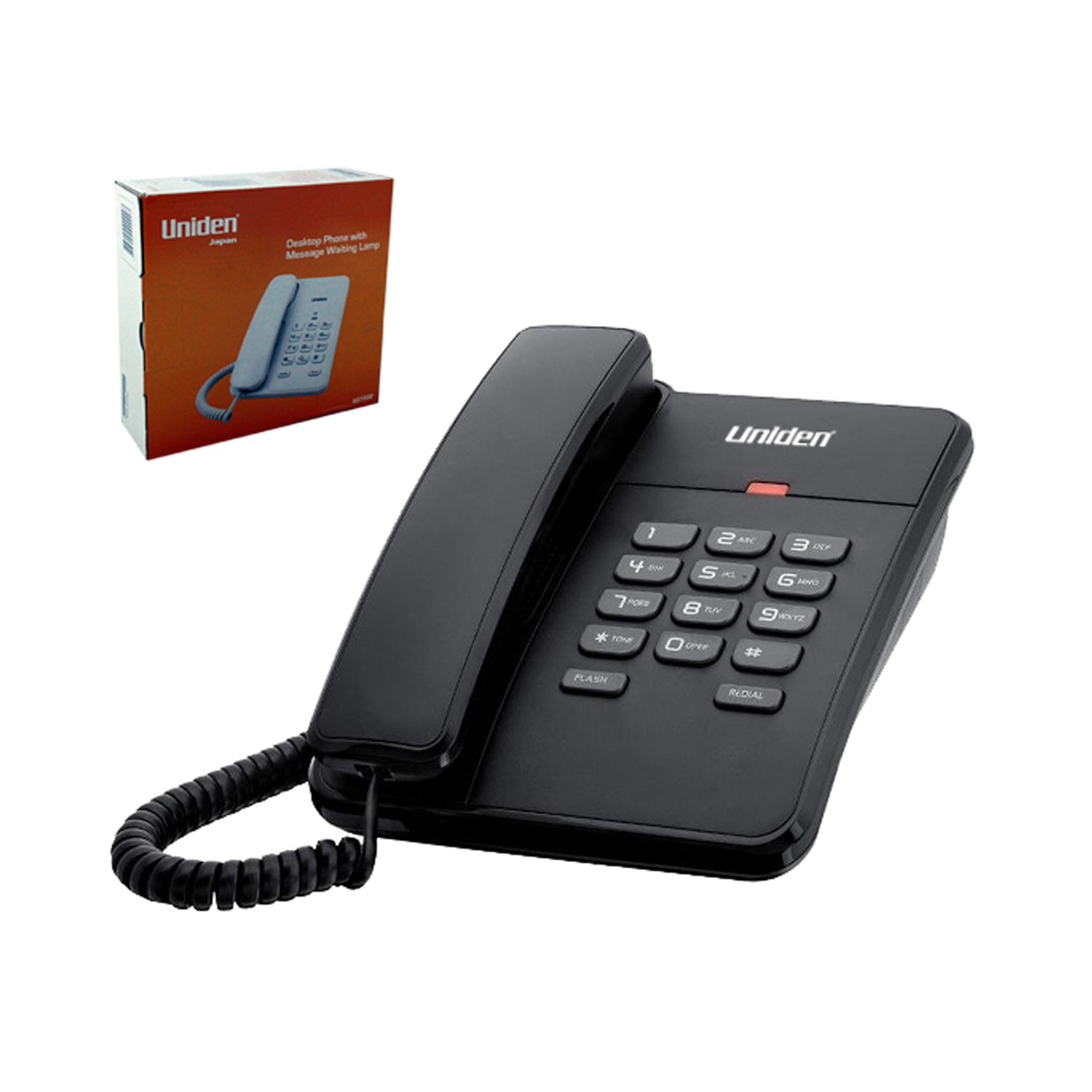 TELEFONO UNIDEN AS-7202 SOBREMESA NEGRO - 4