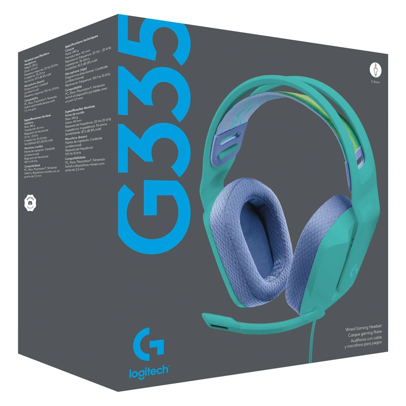 AUDÍFONOS LOGITECH HEADSET 981-001023 PCG335 NO LANG MINT SAMR - 4