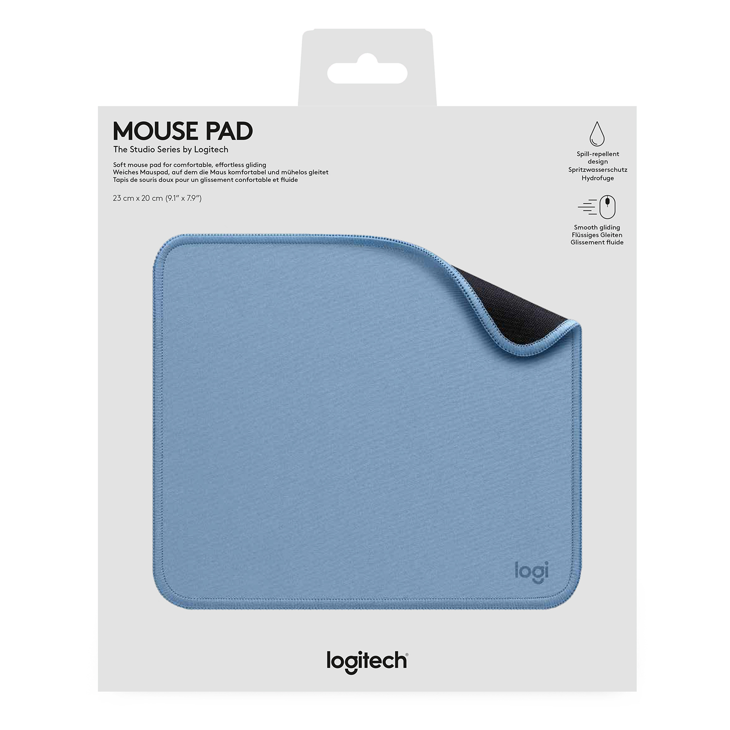 MOUSE LOGITECH 956-000038 PAD STUDIO SERIES CELESTE - 4