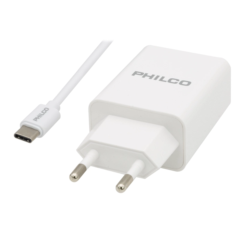 CARGADOR PHILCO USB QC619 BLANCO - 2