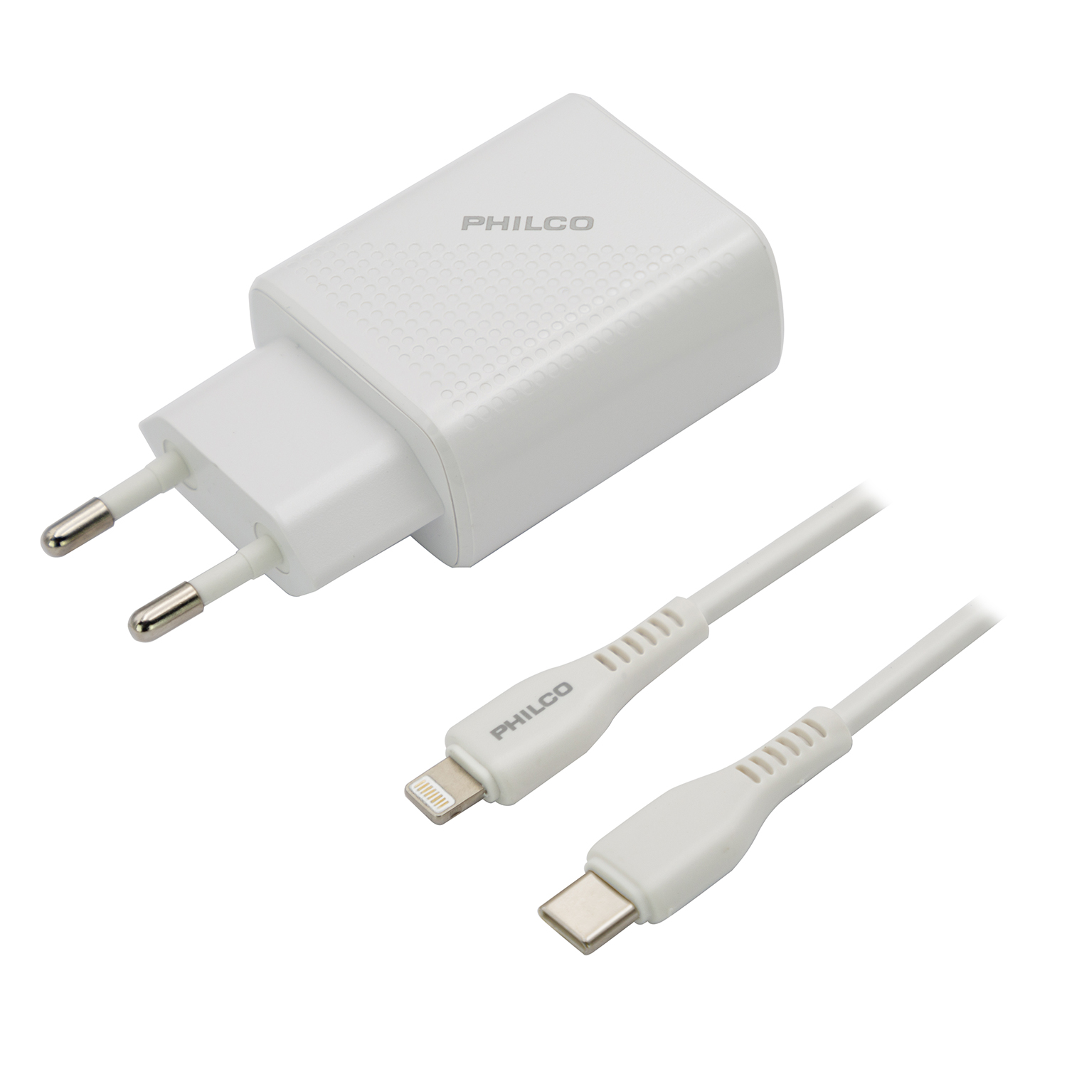 CARG. DE PARED QUALCOM C/PUERTO TIPO C Y CABLE LIGHNTNING - 1
