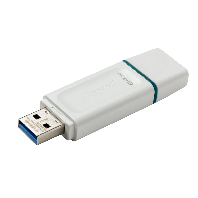 ADAPTADOR KINGSTON DTX/64GB PENDRIVE EXODIA 3.2 -64GB BLANCO - 1