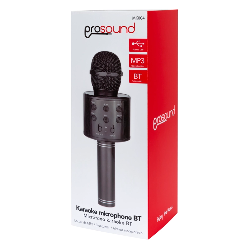 MICROFONO PROSOUND KARAOKE MK004 NEGRO - 2
