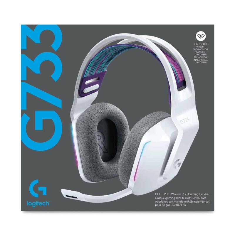HEADSET PC G733 LIGHTSPEED WIRELESS MULTICOLOR BLANCO - 2