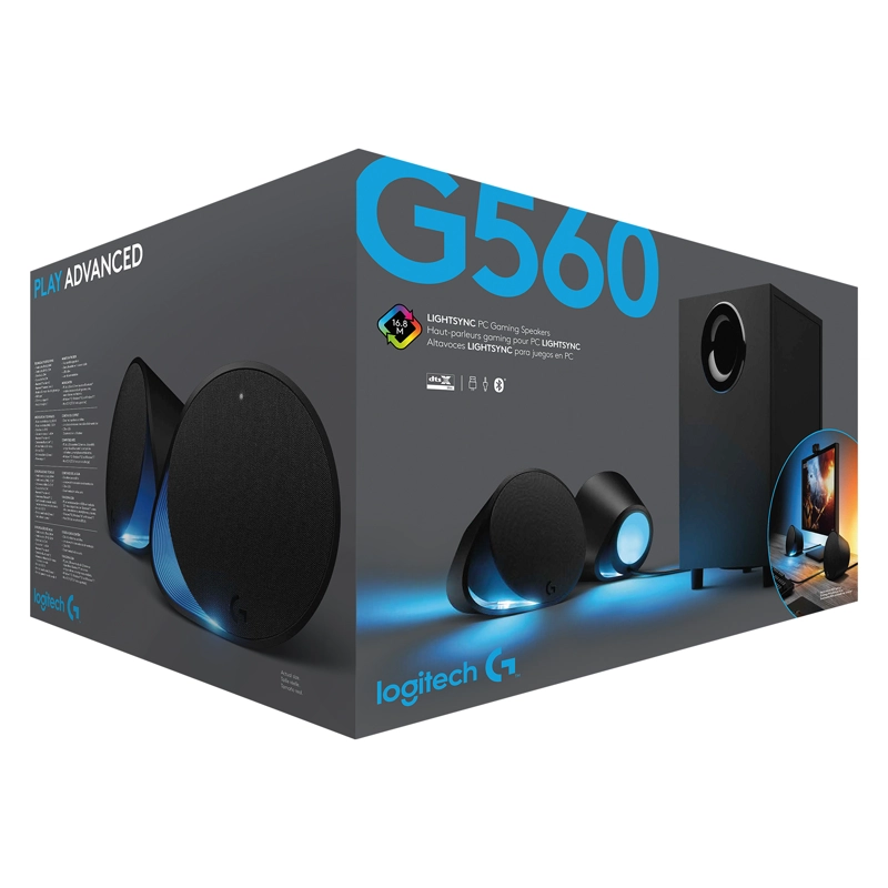 PARLANTE GAMER LOGITECH 980-001310 LIGHTSYNC G560 - 4