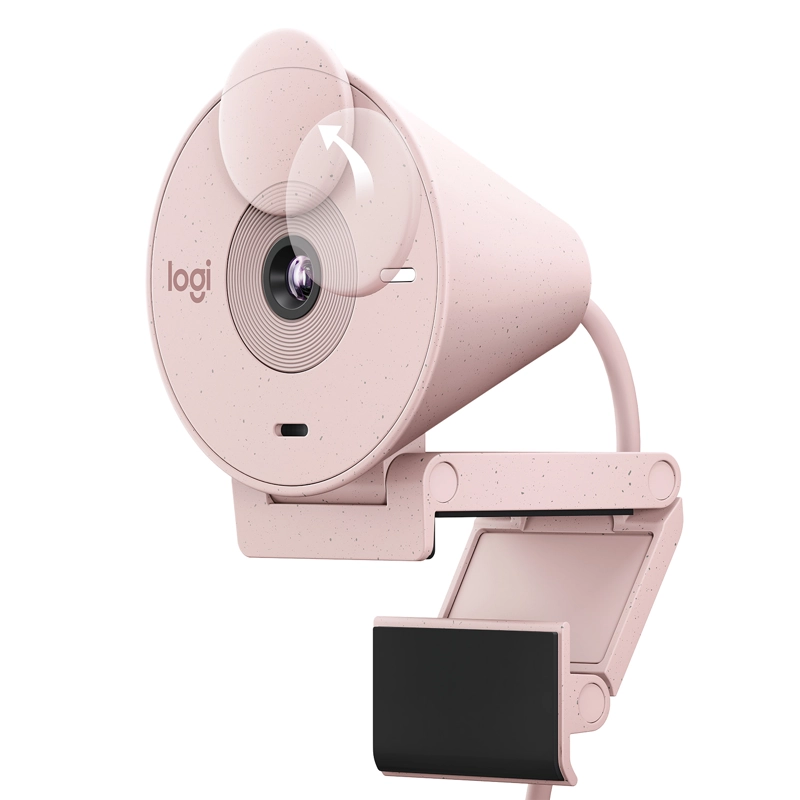 WEBCAM LOGITECH 960-001446 BRIO 300 ROSE - 4