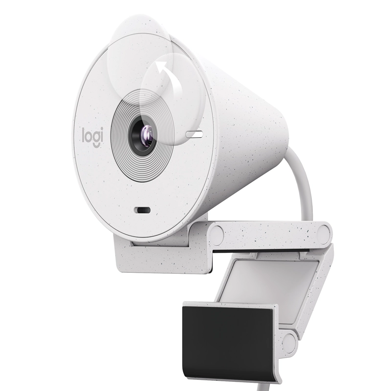 WEBCAM LOGITECH 960-001440 BRIO 300 WHITE - 3