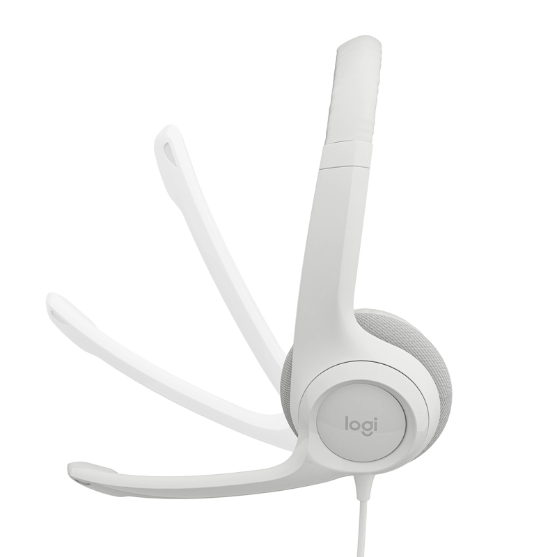 AUDÍFONOS LOGITECH HEADSET 981-001285 USB H390 BLANCO - 3