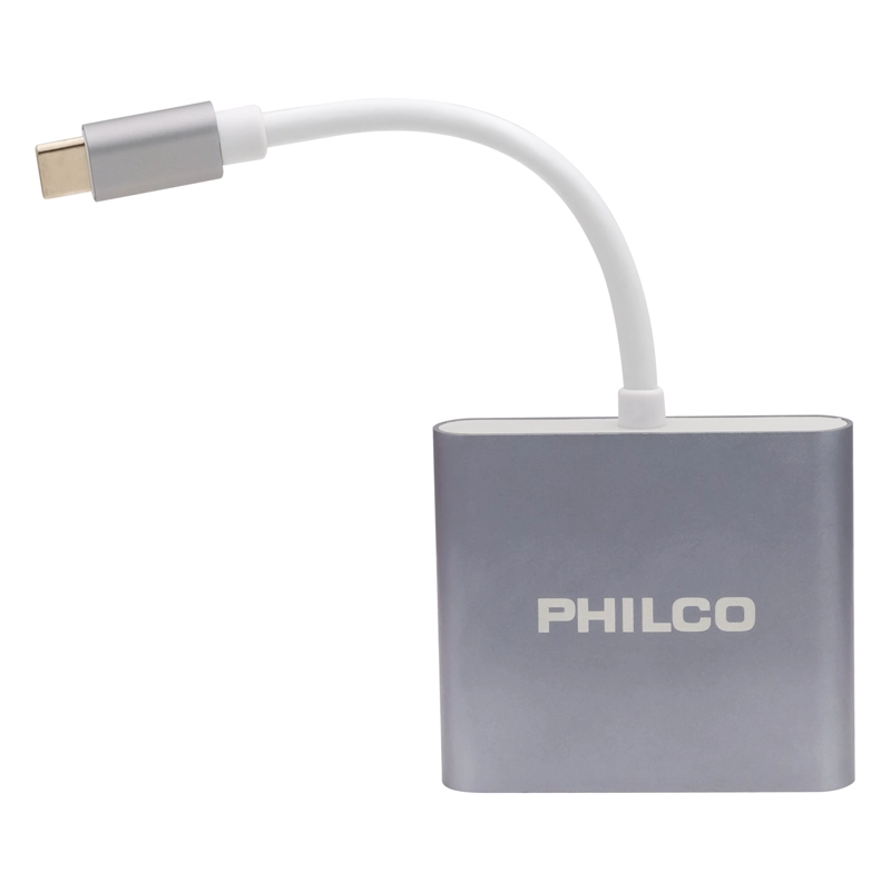 3 EN 1 ADAPTADOR USB TIPO C A HDMI + USB3.0 PHILCO - 2