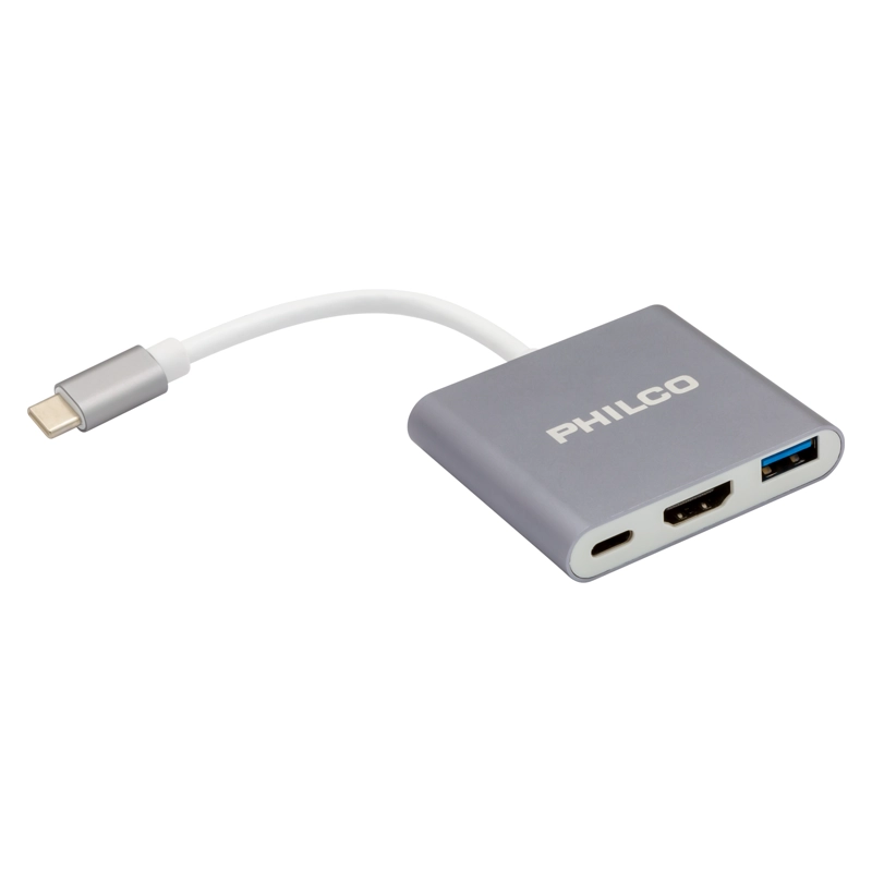 3 EN 1 ADAPTADOR USB TIPO C A HDMI + USB3.0 PHILCO - 4