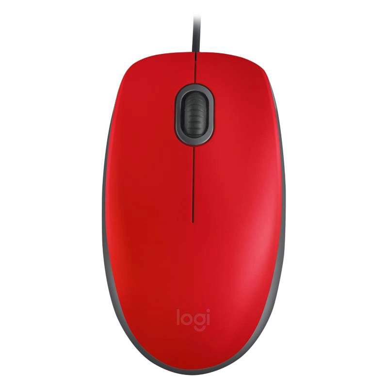 MOUSE LOGITECH 910-006755  M110 SILENT ROJO - 1