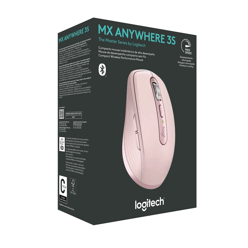MOUSE LOGITECH 910-006934 MX ANYWHERE 3S ROSADO - 2
