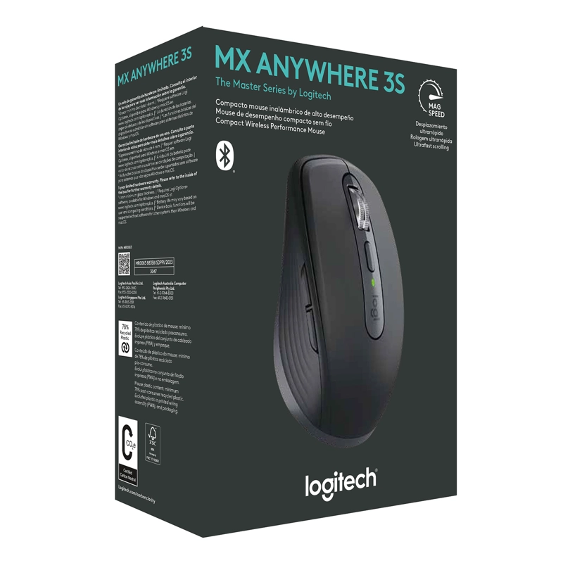 MOUSE LOGITECH 910-006932 MX ANYWHERE 3S GRAFITO - 7