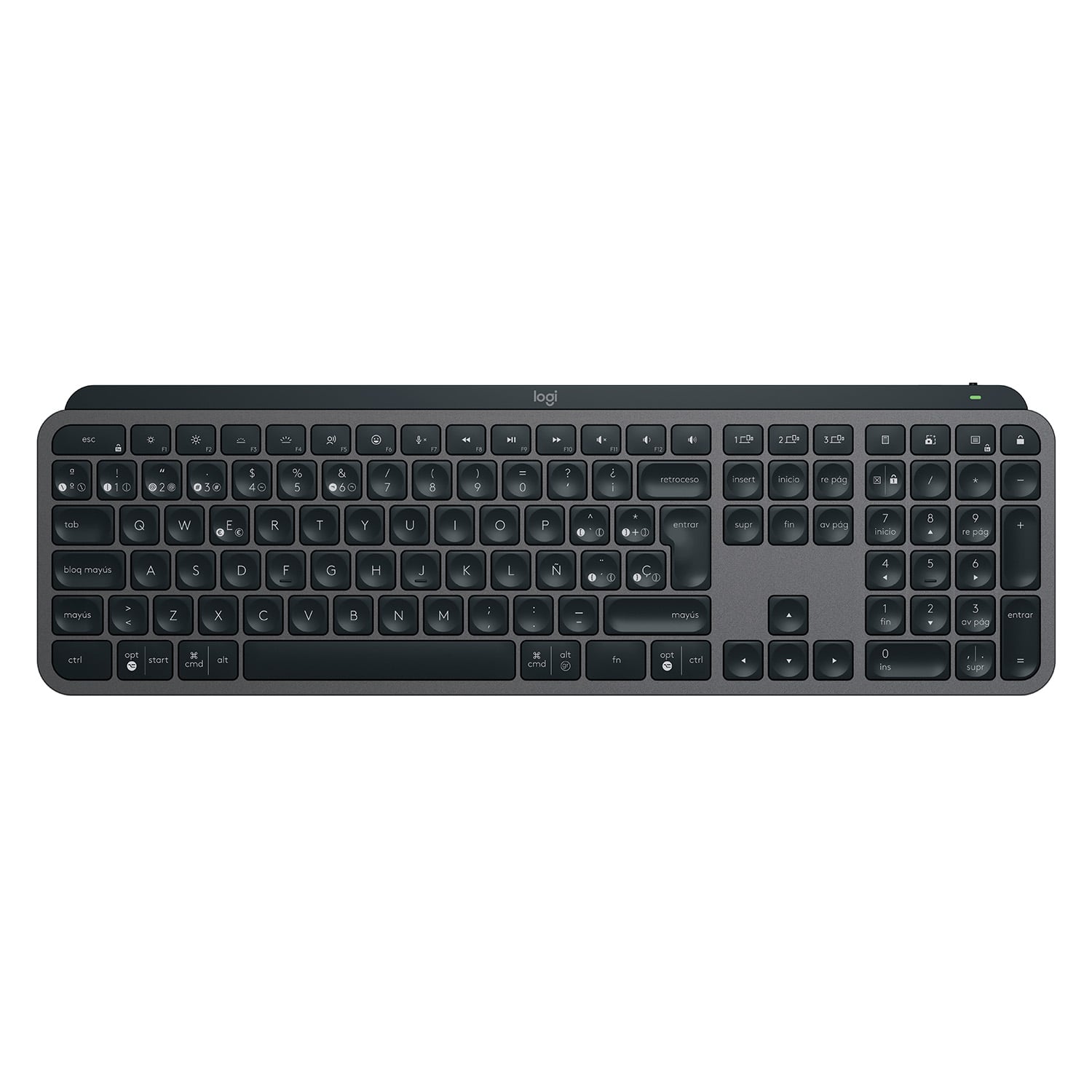 TECLADO LOGITECH 920-011561 MX KEYS S GRAFITO ESPAÑOL - 6