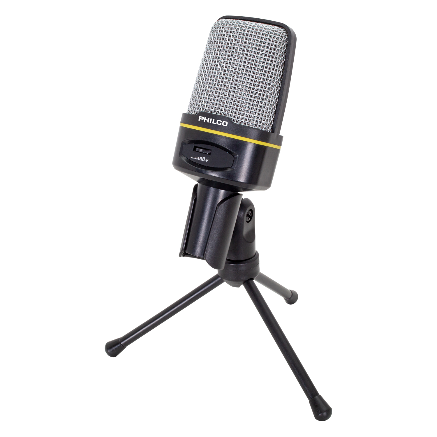 MICROFONO PHILCO CONDENSADOR GAMER/STREAMER C/TRIPODE - 2