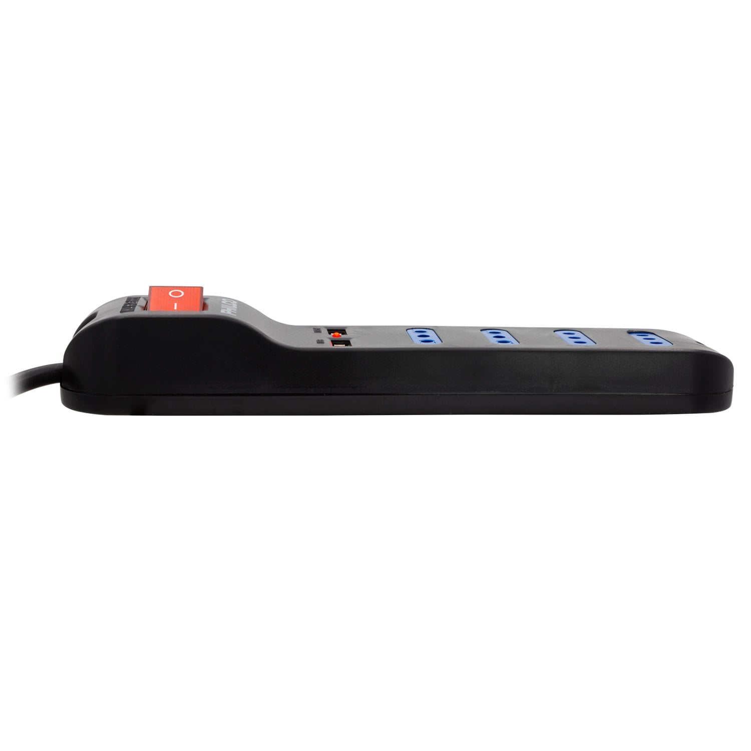 EXTENSION PHILCO 285936 XT41 USB 4 POS NEGRO - 1