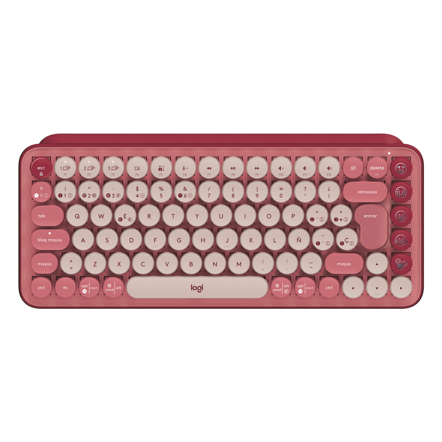 TECLADO LOGITECH 920-010715 POP KEYS ROJO - 3