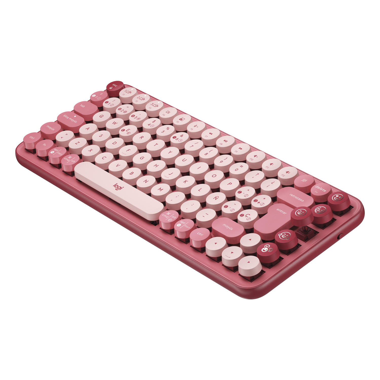 TECLADO LOGITECH 920-010715 POP KEYS ROJO - 5