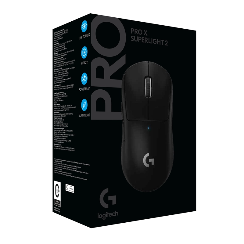 MOUSE PRO X SUPERLIGHT 2 LIGHTSPEED NEGRO - 9