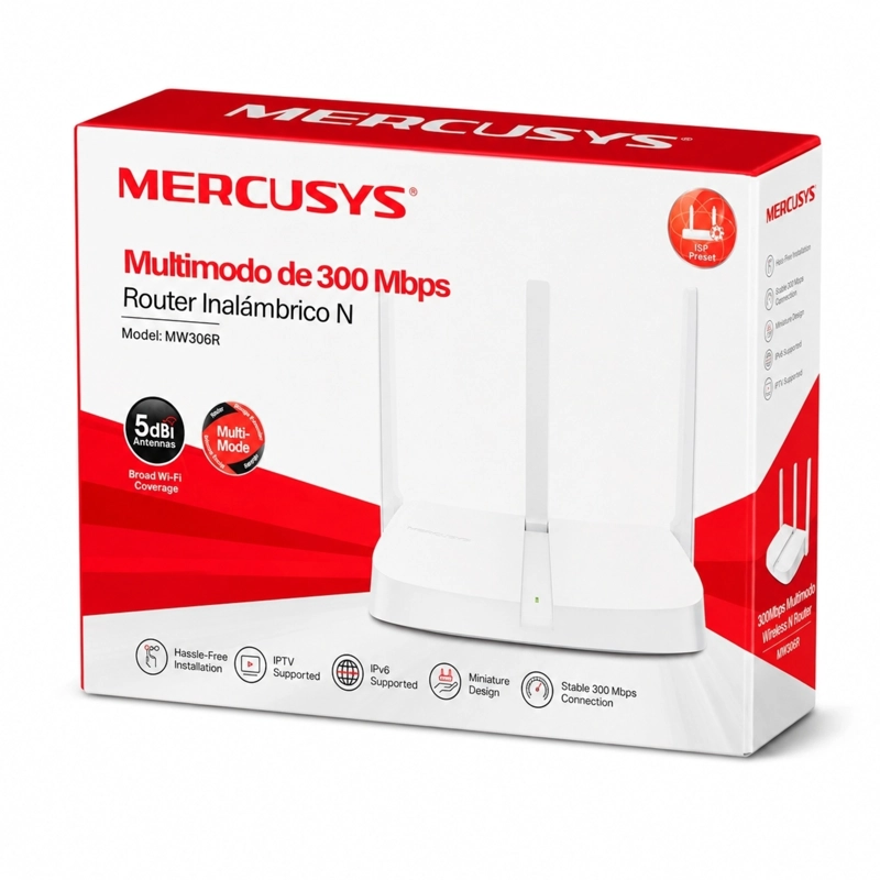 ROUTER TP-LINK MERCUSYS  MW306R 300 MBPS MULTI-MODE WIRELESS N - 4