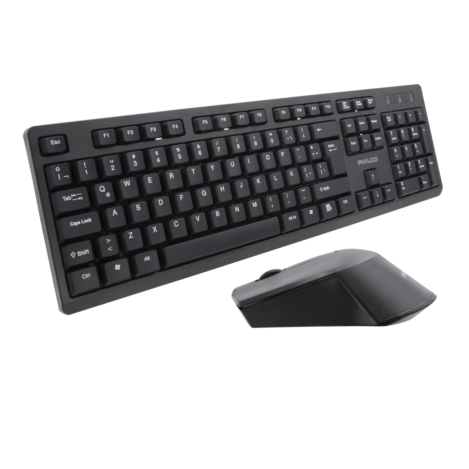 COMBO INALÁMBRICO PHILCO MOUSE + TECLADO 6354K NEGRO - 3