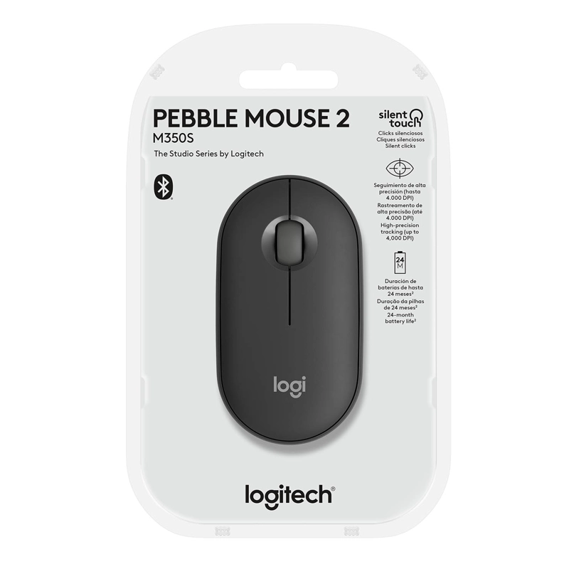 MOUSE LOGITECH 910-007049 PEBBLE 2 M350S GRAPHITE - 5
